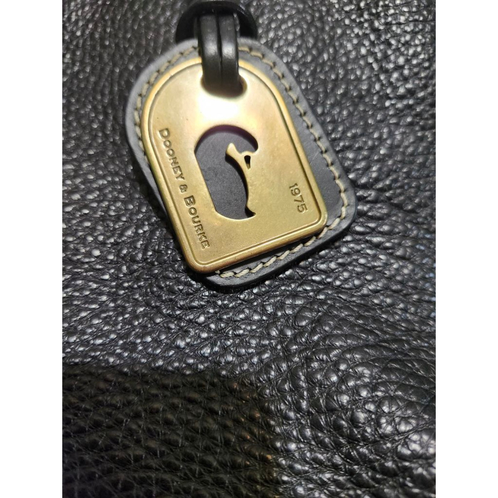 Dooney & Bourke Black Leather Tote Bag - Picture 2 of 15